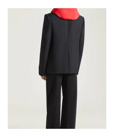 Givenchy Single-breasted Regular Jacket In Wool In Black