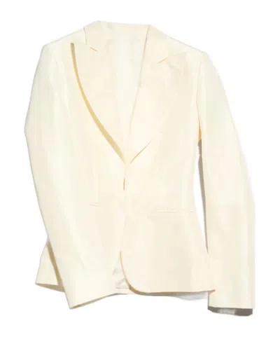 Gucci Fine Silk Faille Jacket In Neutral