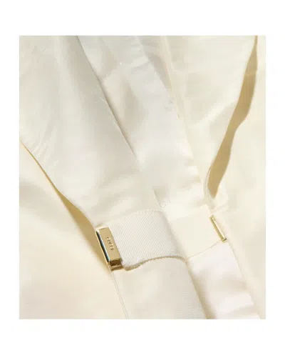 Gucci Fine Silk Faille Jacket In Neutral