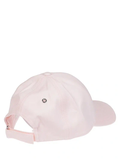 Moncler Logo Hat In Pink