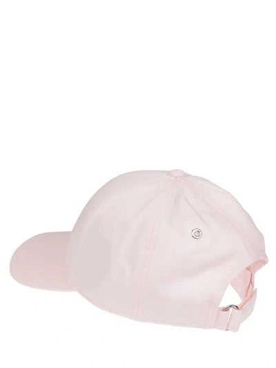 Moncler Logo Hat In Pink