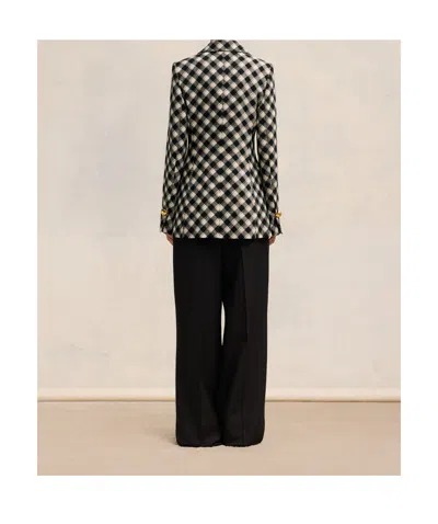 Ami Alexandre Mattiussi Check-pattern Jacket In Black