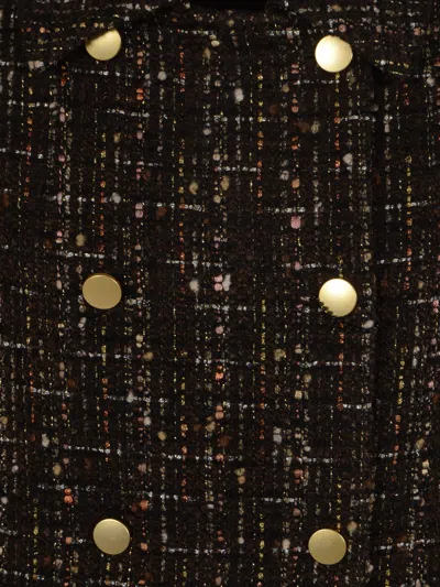 Tagliatore Double-breasted Coat In Multi