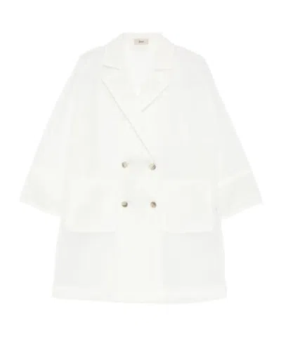 Herno Patch-pocket Coat In White