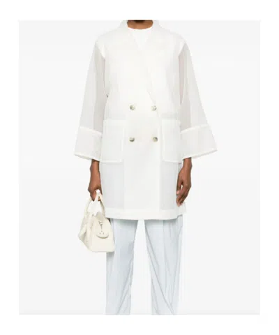 Herno Patch-pocket Coat In White