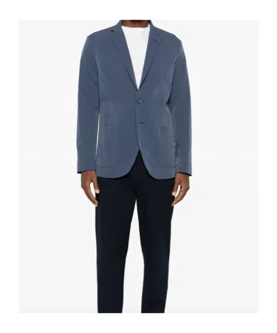 Herno Notched-lapel Blazer In Black