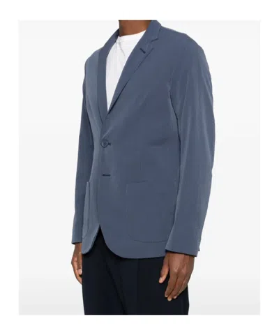 Herno Notched-lapel Blazer In Black