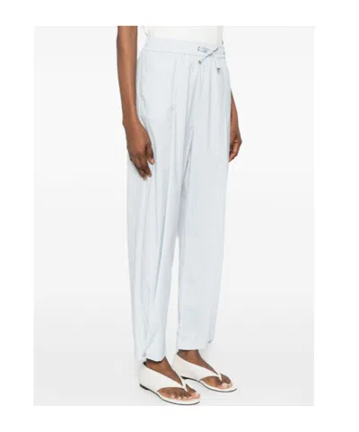 Herno Polyamide Elastane Drawstring-fastening Trousers In White