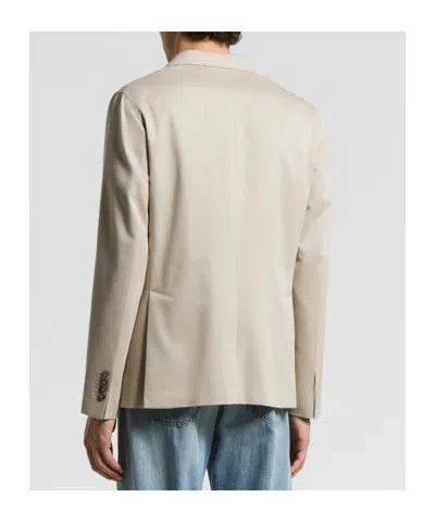Peserico Front-button Blazer In Gray