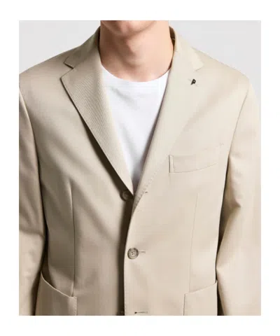 Peserico Front-button Blazer In Gray