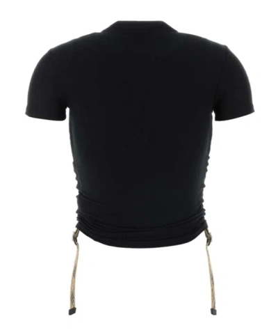 Burberry Avery Drawstring T-shirt In Black