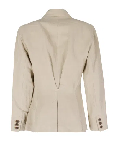 Isabel Marant Soraya Linen-silk Blazer In Gray