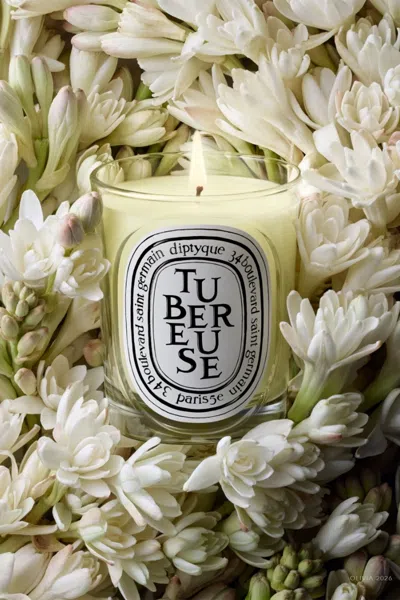 Diptyque Tubereuse Small Scented Candle 2.4 Oz. In White