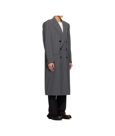 Sunflower Db Striped Coat In Gray