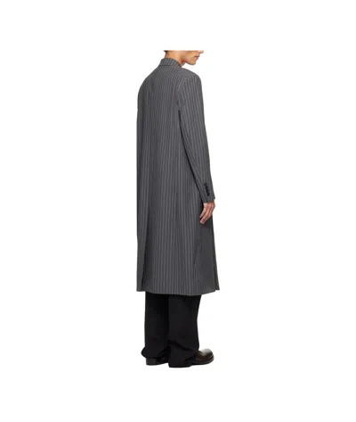 Sunflower Db Striped Coat In Gray