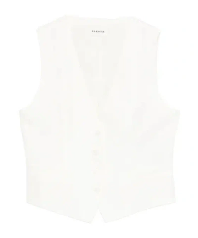 P.a.r.o.s.h V-neck Button Jacket In White