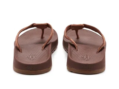 Chaco Lowdown Leather Flip In Brown