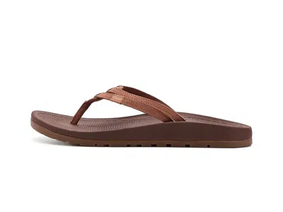 Chaco Lowdown Leather Flip In Brown