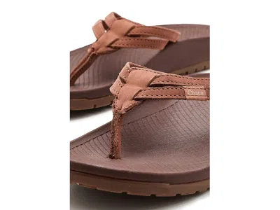 Chaco Lowdown Leather Flip In Brown
