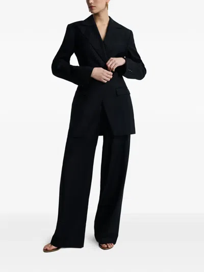 Anna Quan Merle Single-breasted Notched Jacket In Black