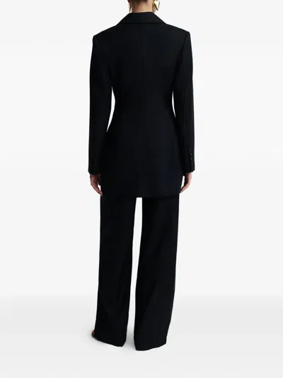 Anna Quan Merle Single-breasted Notched Jacket In Black