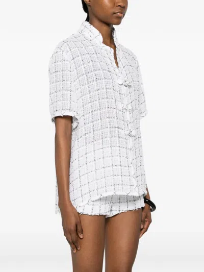 Liberowe Hetty Check-pattern Shirt In White