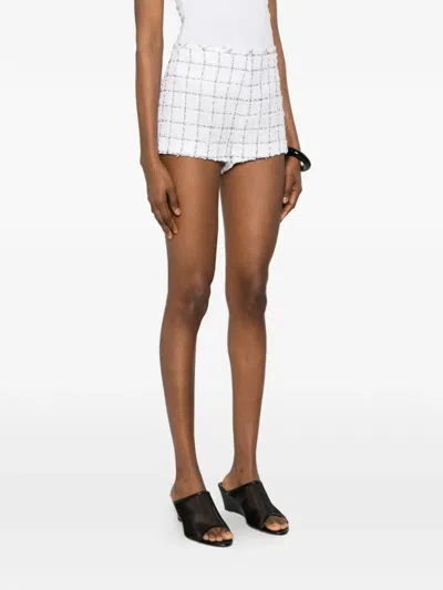 Liberowe Madeline Check-pattern Shorts In White