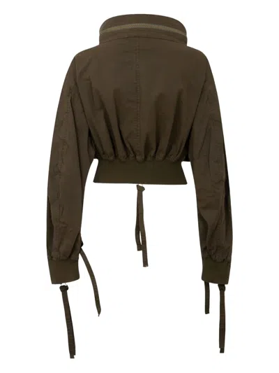Dsquared2 Multiple-pocket Jacket In Green