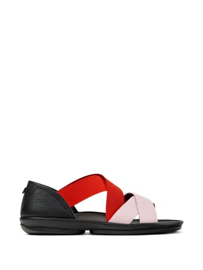 Camper Twins Leather Sandals In Multi