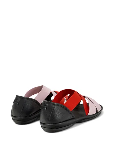 Camper Twins Leather Sandals In Multi