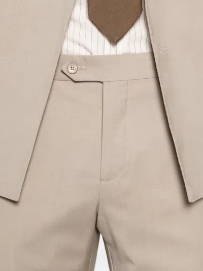 Manuel Ritz Double-breasted Suit In Pink