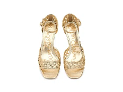 Sam Edelman Peyton Ankle Strap Sandal In Gold