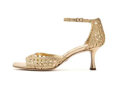 Sam Edelman Peyton Ankle Strap Sandal In Gold