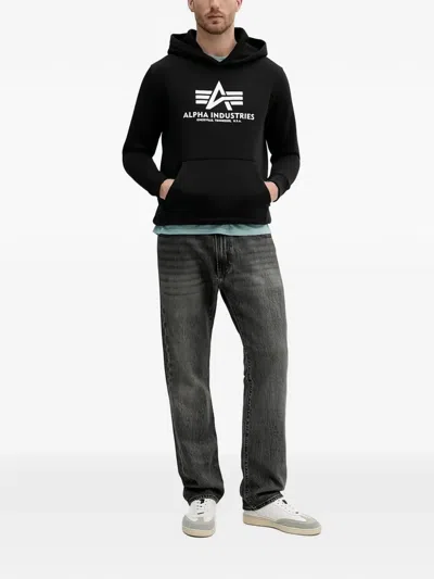 Alpha Industries Basic Carbon Hoodie In Black