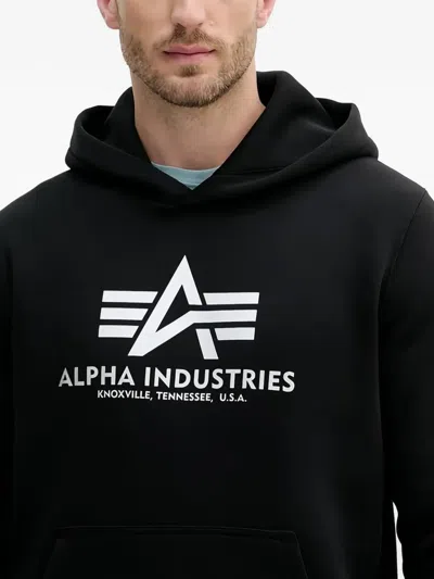 Alpha Industries Basic Carbon Hoodie In Black