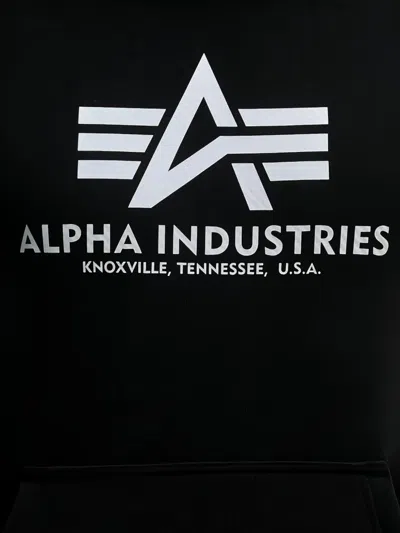 Alpha Industries Basic Carbon Hoodie In Black