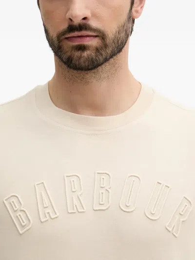 Barbour Logo-embossed T-shirt In Neutral