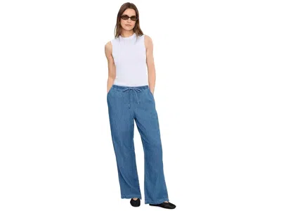 Madewell Denim Pull-on Pants In Blue