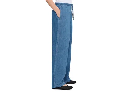 Madewell Denim Pull-on Pants In Blue