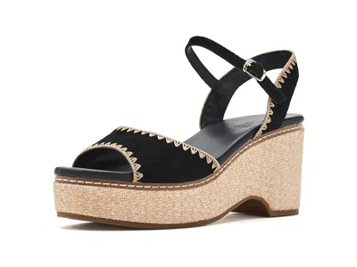 Naturalizer Della Platform Ankle Strap Sandal In Black