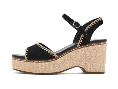Naturalizer Della Platform Ankle Strap Sandal In Black