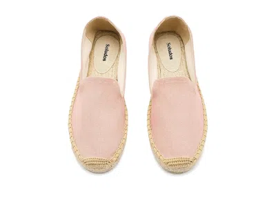 Soludos Smoking Platform Espadrille In Pink