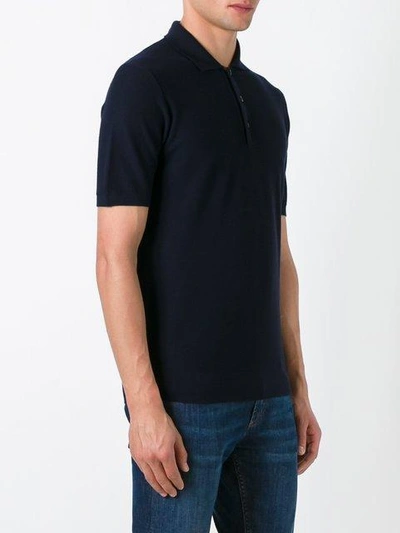 Shop Fashion Clinic Timeless Shortsleeved Polo Shirt In Blue