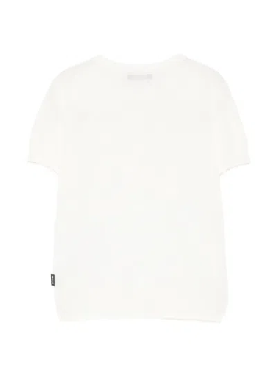 Msgm Logo-tag T-shirt In White