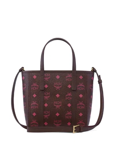 Mcm Toni Double-handle Shoulder Bag In Red