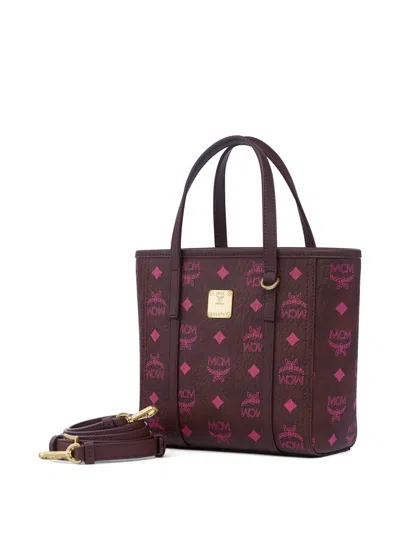 Mcm Toni Double-handle Shoulder Bag In Red
