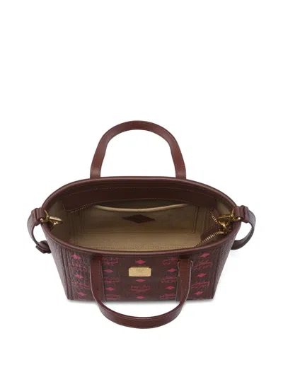 Mcm Toni Double-handle Shoulder Bag In Red