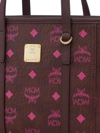 Mcm Toni Double-handle Shoulder Bag In Red