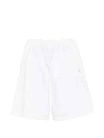 Michael Coal Drawstring Elasticated-waist Shorts In White