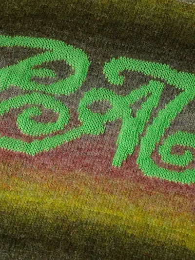 Patta Curlies Intarsia-knit Sweater In Multi
